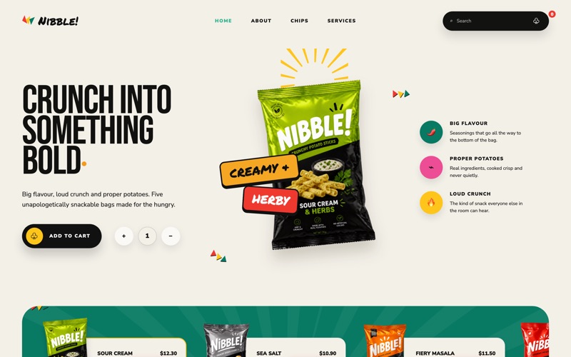 Food & beverage design preview